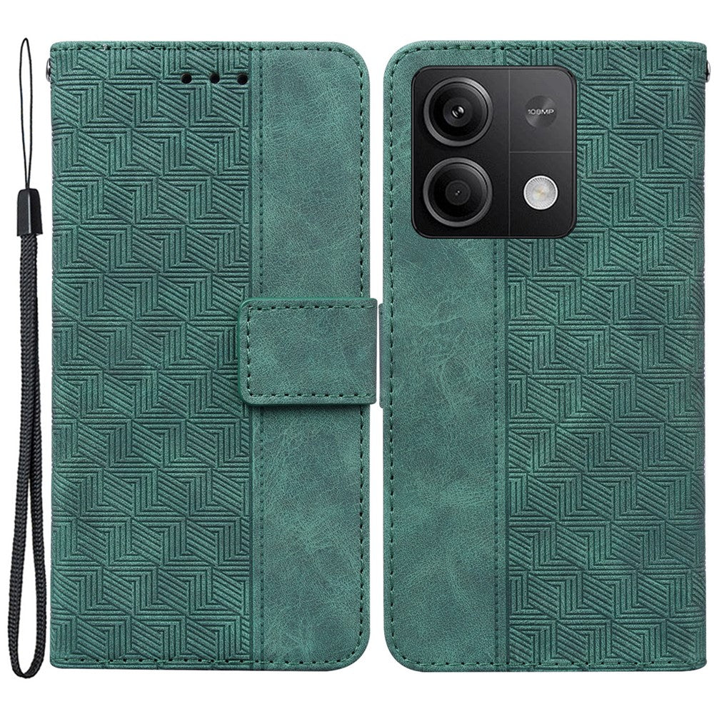For Xiaomi Redmi Note 13 5G / Note 13 5G (China) Case Geometry Pattern Leather Cover Wallet