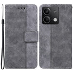 For Xiaomi Redmi Note 13 5G / Note 13 5G (China) Case Geometry Pattern Leather Cover Wallet