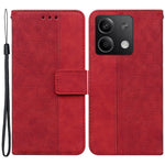 For Xiaomi Redmi Note 13 5G / Note 13 5G (China) Case Geometry Pattern Leather Cover Wallet