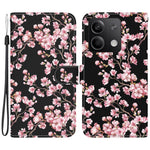 For Xiaomi Redmi Note 13 5G Leather Case Pattern Printing Wallet Cover