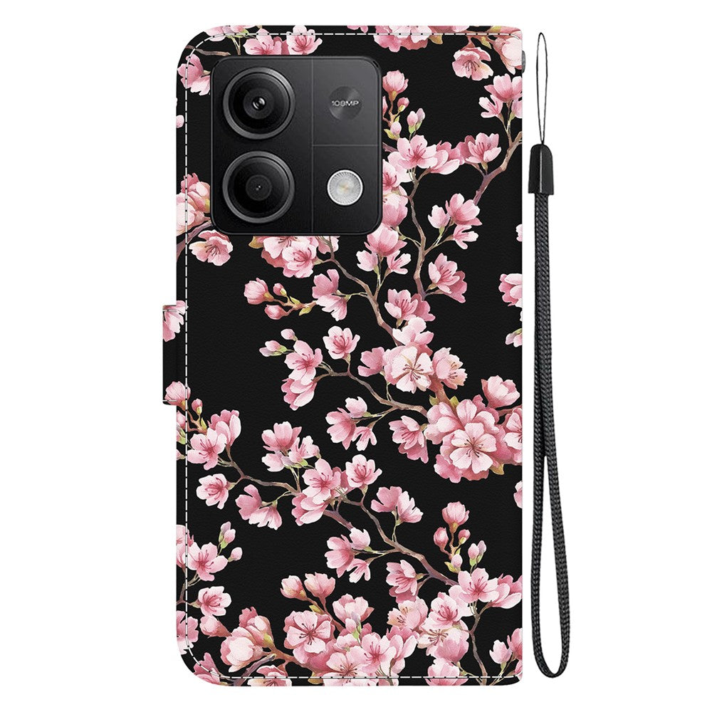 For Xiaomi Redmi Note 13 5G Leather Case Pattern Printing Wallet Cover