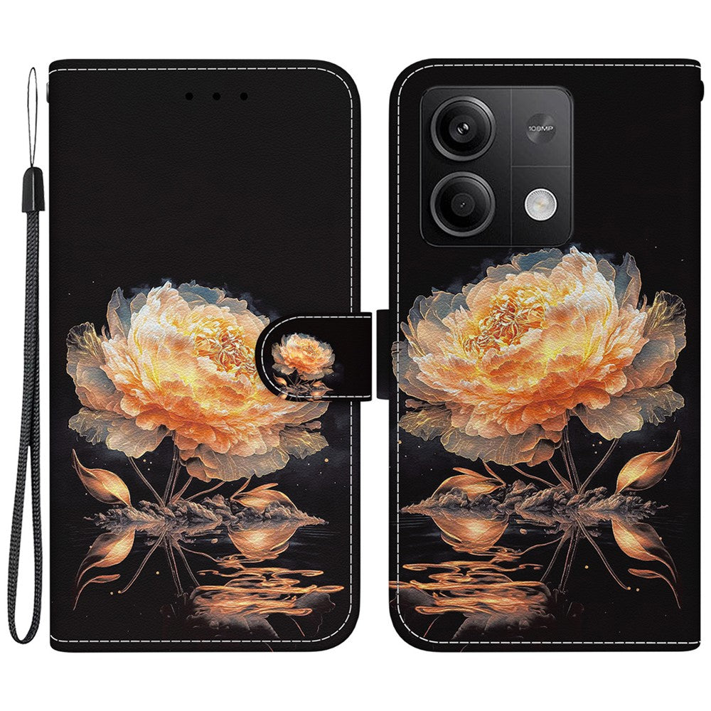 For Xiaomi Redmi Note 13 5G Leather Case Pattern Printing Wallet Cover