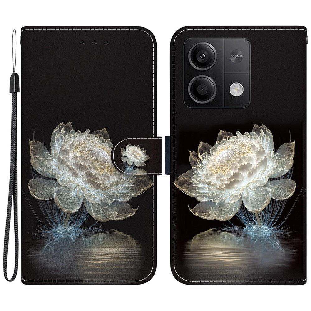 For Xiaomi Redmi Note 13 5G Leather Case Pattern Printing Wallet Cover