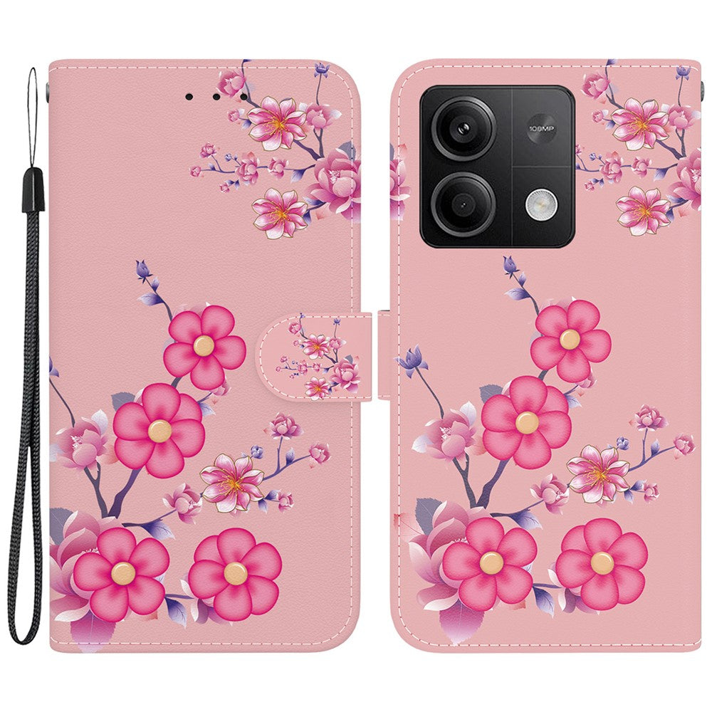 For Xiaomi Redmi Note 13 5G Leather Case Pattern Printing Wallet Cover