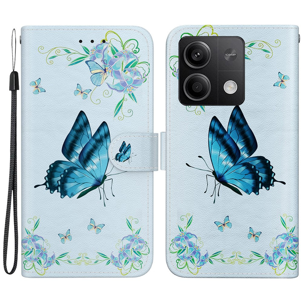 For Xiaomi Redmi Note 13 5G Leather Case Pattern Printing Wallet Cover