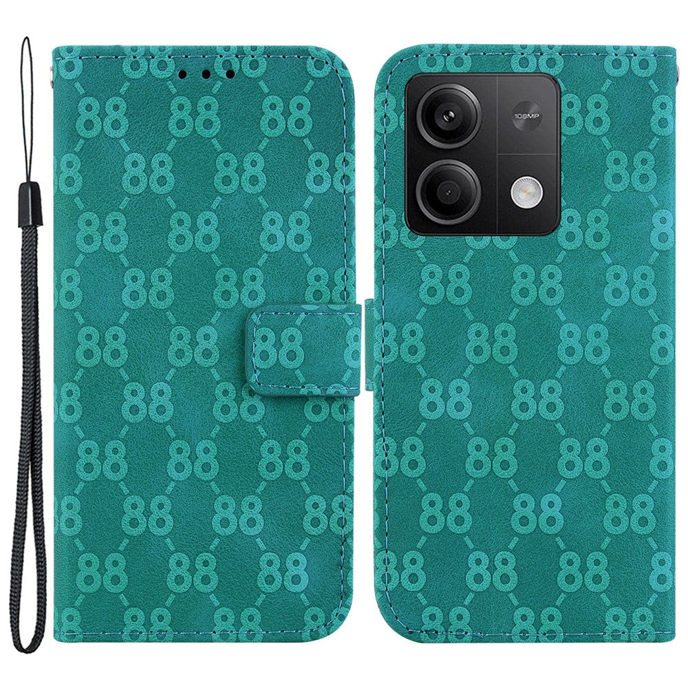 Xiaomi Redmi Note 13 5G / Note 13 5G (Kina) Läderfodral Dubbelt 8-formigt mobilfodral