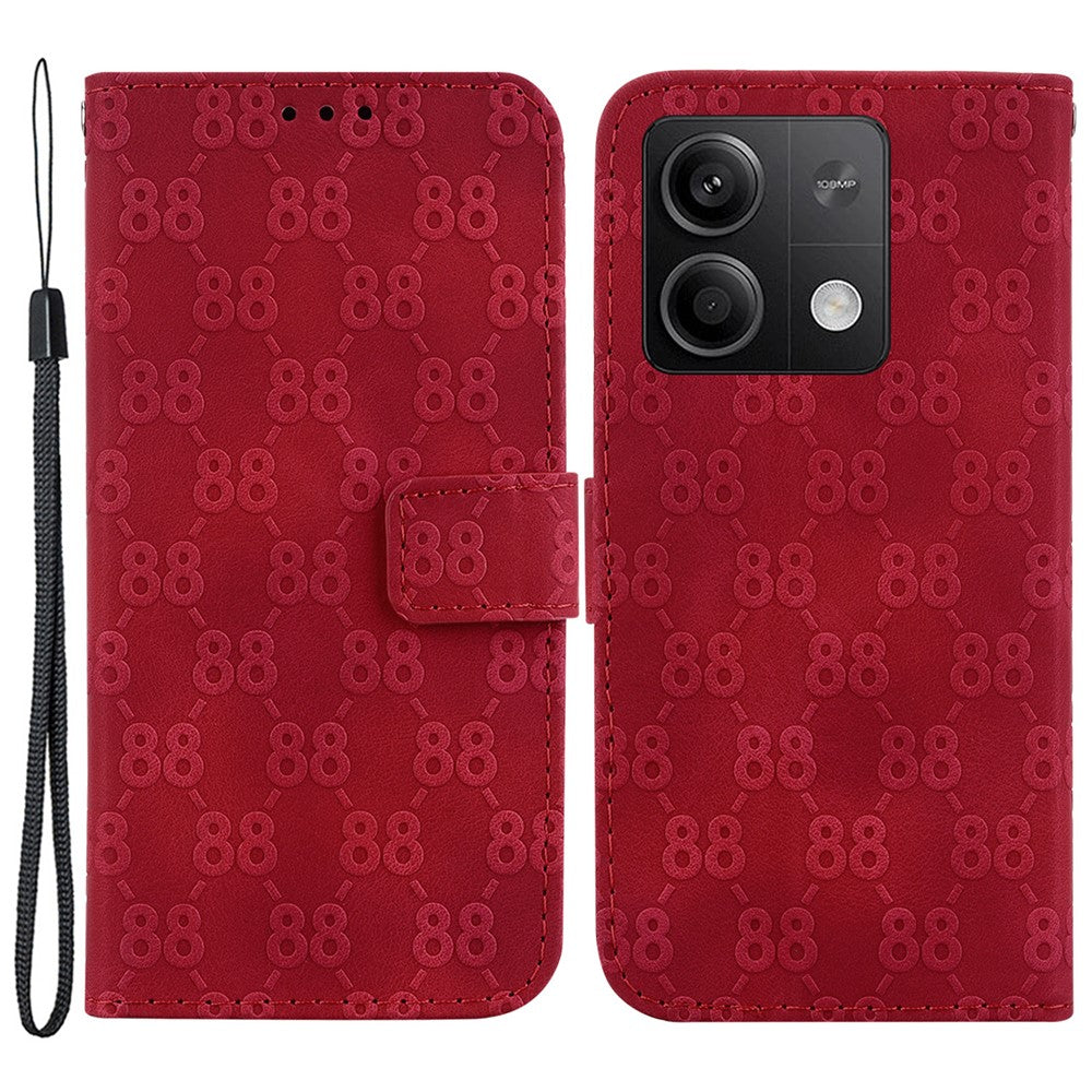 Xiaomi Redmi Note 13 5G / Note 13 5G (Kina) Läderfodral Dubbelt 8-formigt mobilfodral