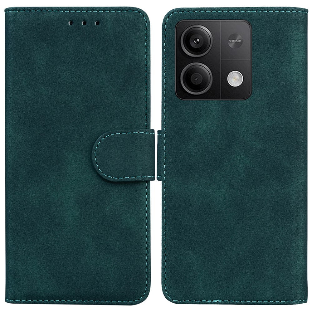 Xiaomi Redmi Note 13 5G / Note 13 5G (Kina) Läderfodral Enfärgat Plånboksfodral med Flip-Foder