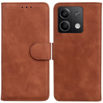 For Xiaomi Redmi Note 13 5G / Note 13 5G (China) Leather Case Solid Color Wallet Flip Cover