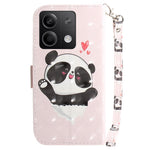 For Xiaomi Redmi Note 13 5G / Note 13 5G (China) Case 3D Pattern Print Leather Cover with Strap