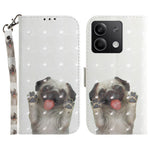 For Xiaomi Redmi Note 13 5G / Note 13 5G (China) Case 3D Pattern Print Leather Cover with Strap