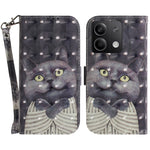 For Xiaomi Redmi Note 13 5G / Note 13 5G (China) Case 3D Pattern Print Leather Cover with Strap