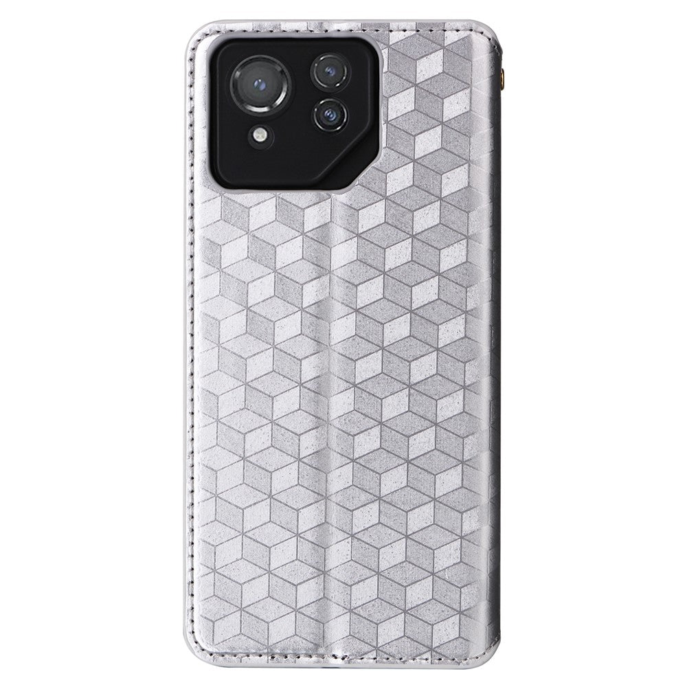 For Asus ROG Phone 8 Pro 5G / 8 5G Wallet Case Leather Magnetic Auto Closing Imprint Cover