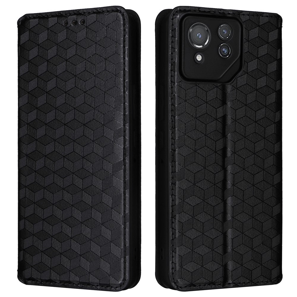For Asus ROG Phone 8 Pro 5G / 8 5G Wallet Case Leather Magnetic Auto Closing Imprint Cover