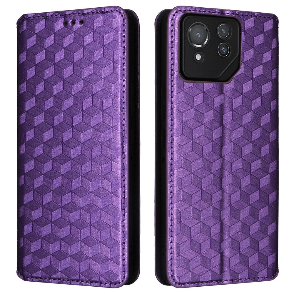 For Asus ROG Phone 8 Pro 5G / 8 5G Wallet Case Leather Magnetic Auto Closing Imprint Cover