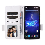 Til Asus ROG Phone 8 Pro 5G / 8 5G Magnetisk Etui Læder Litchi Tekstur Cover med Håndrem