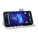 Til Asus ROG Phone 8 Pro 5G / 8 5G Magnetisk Etui Læder Litchi Tekstur Cover med Håndrem