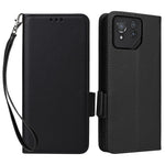Til Asus ROG Phone 8 Pro 5G / 8 5G Magnetisk Etui Læder Litchi Tekstur Cover med Håndrem
