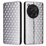 For OnePlus Ace 3 5G / 12R 5G Phone Cover Magnetic Rhombus Pattern Leather Case