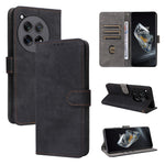 For OnePlus Ace 3 5G / 12R 5G Leather Case Stand RFID Blocking Phone Cover with Hand Strap
