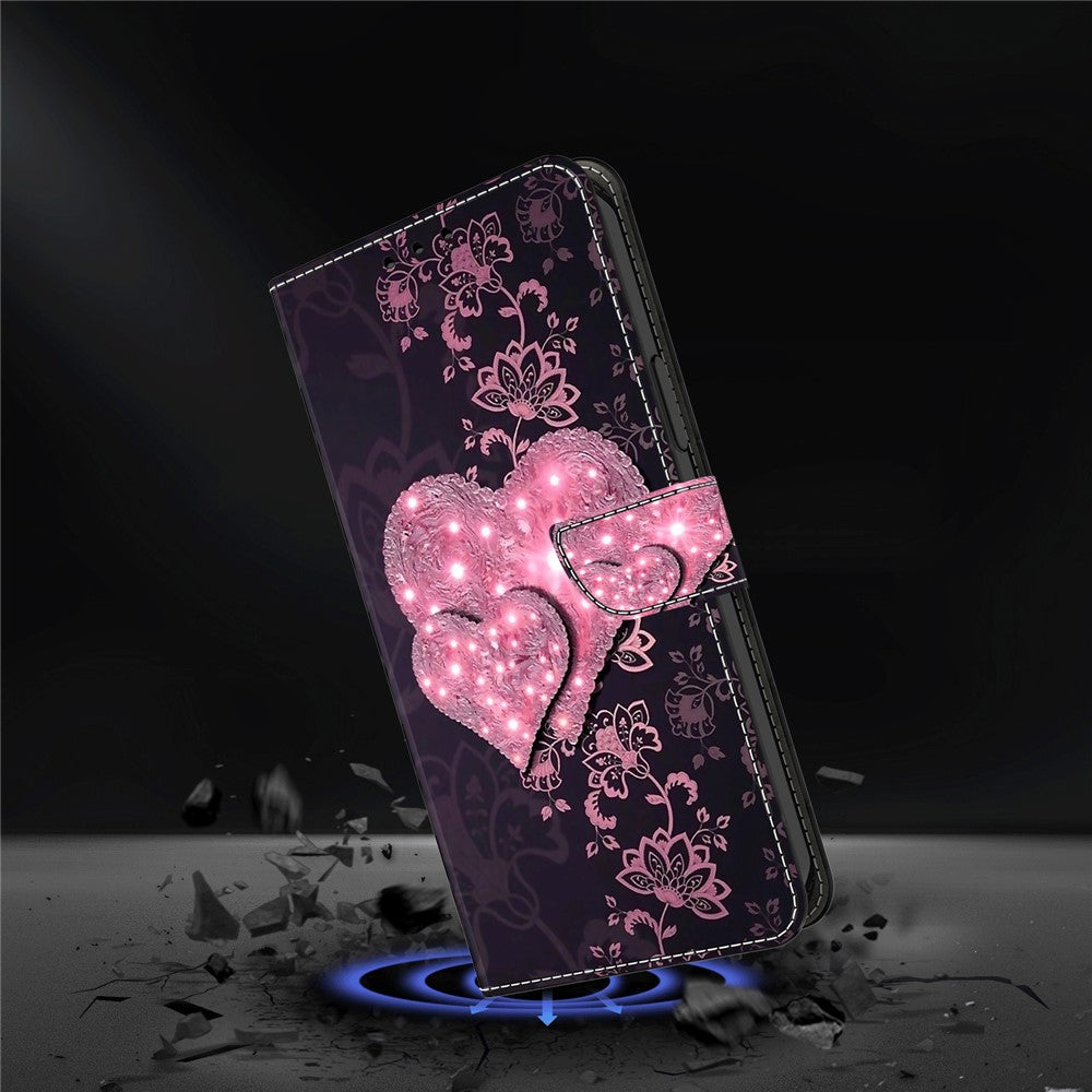 For Samsung Galaxy A35 5G Magnetic Case 3D Pattern Printing Leather Phone Protector