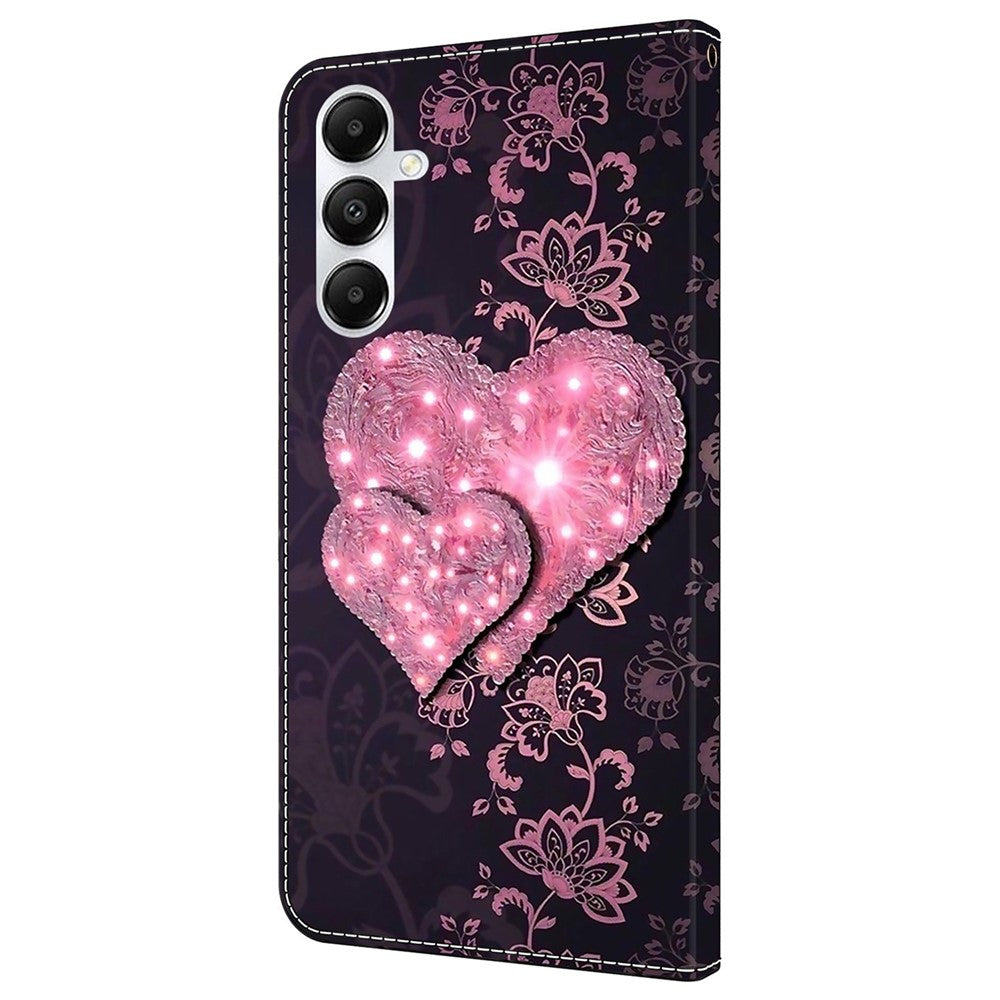 For Samsung Galaxy A35 5G Magnetic Case 3D Pattern Printing Leather Phone Protector