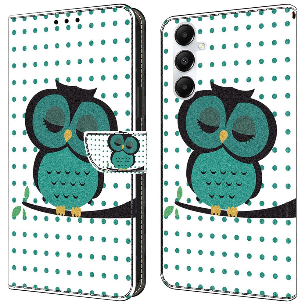 For Samsung Galaxy A35 5G Case Leather Printed 3D Pattern Phone Stand Cover