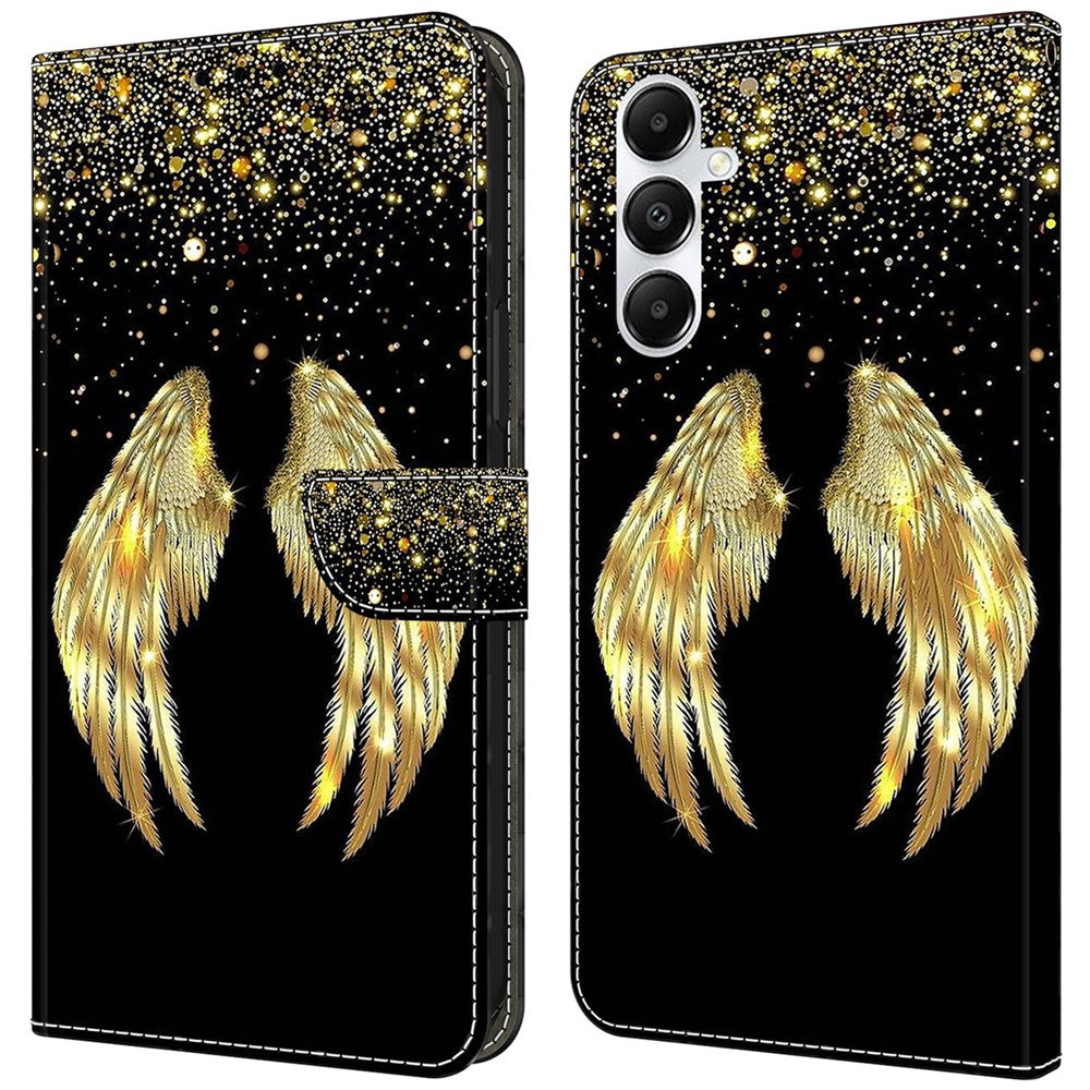 Til Samsung Galaxy A55 5G Magnetisk Etui 3D Mønstertryk Kortholder Telefoncover
