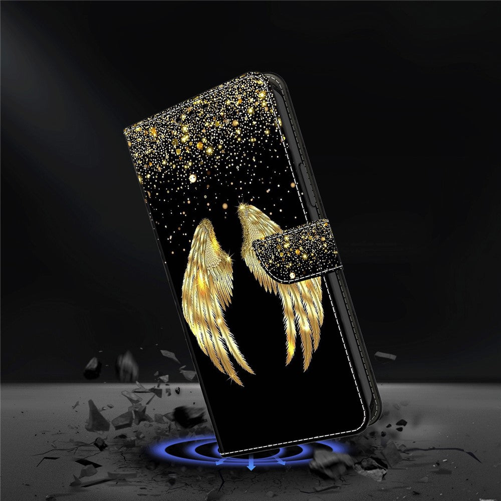 Til Samsung Galaxy A55 5G Magnetisk Etui 3D Mønstertryk Kortholder Telefoncover