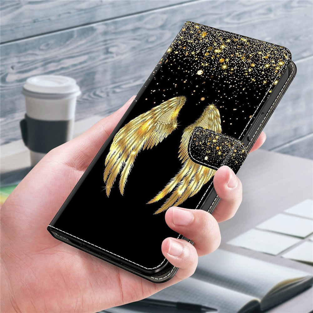 Til Samsung Galaxy A55 5G Magnetisk Etui 3D Mønstertryk Kortholder Telefoncover