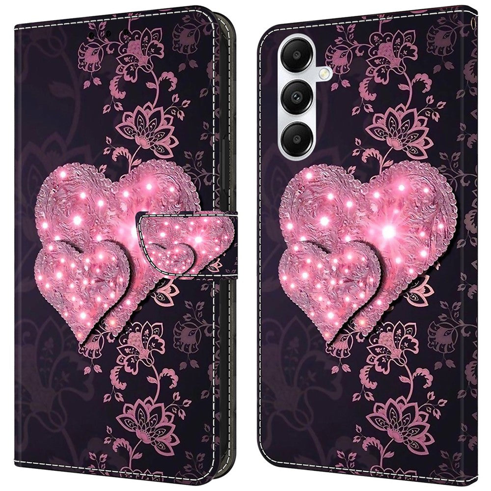 Til Samsung Galaxy A55 5G Magnetisk Etui 3D Mønstertryk Kortholder Telefoncover