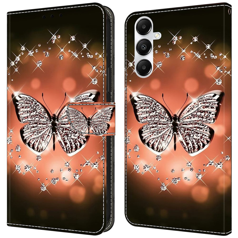 Til Samsung Galaxy A55 5G Magnetisk Etui 3D Mønstertryk Kortholder Telefoncover