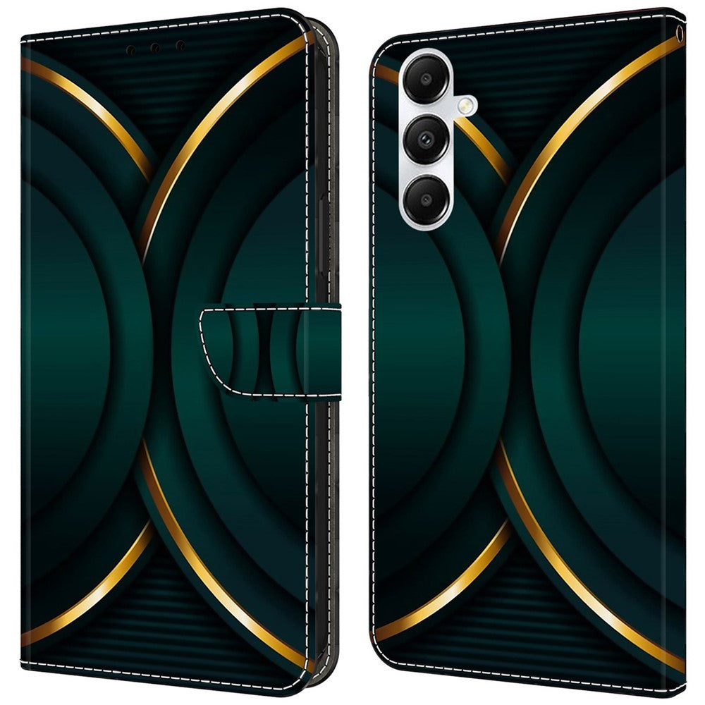 Til Samsung Galaxy A55 5G Magnetisk Etui 3D Mønstertryk Kortholder Telefoncover