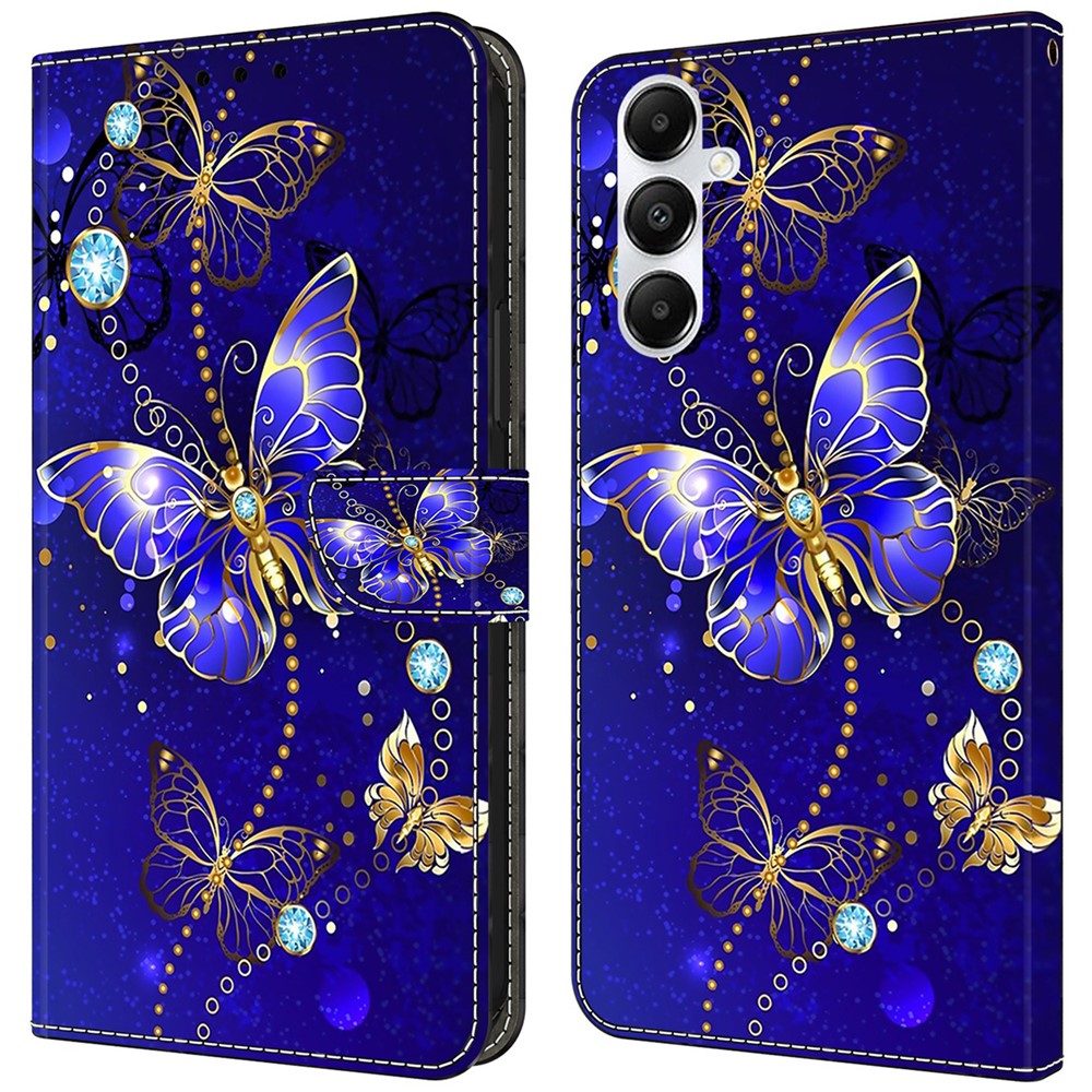 Til Samsung Galaxy A55 5G Magnetisk Etui 3D Mønstertryk Kortholder Telefoncover