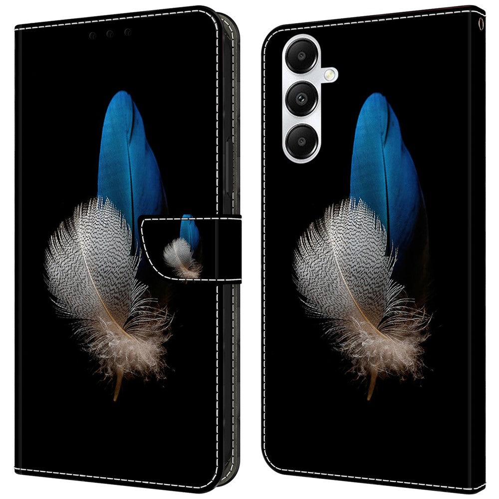 Til Samsung Galaxy A55 5G Magnetisk Etui 3D Mønstertryk Kortholder Telefoncover