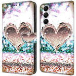 Til Samsung Galaxy A55 5G Magnetisk Etui 3D Mønstertryk Kortholder Telefoncover