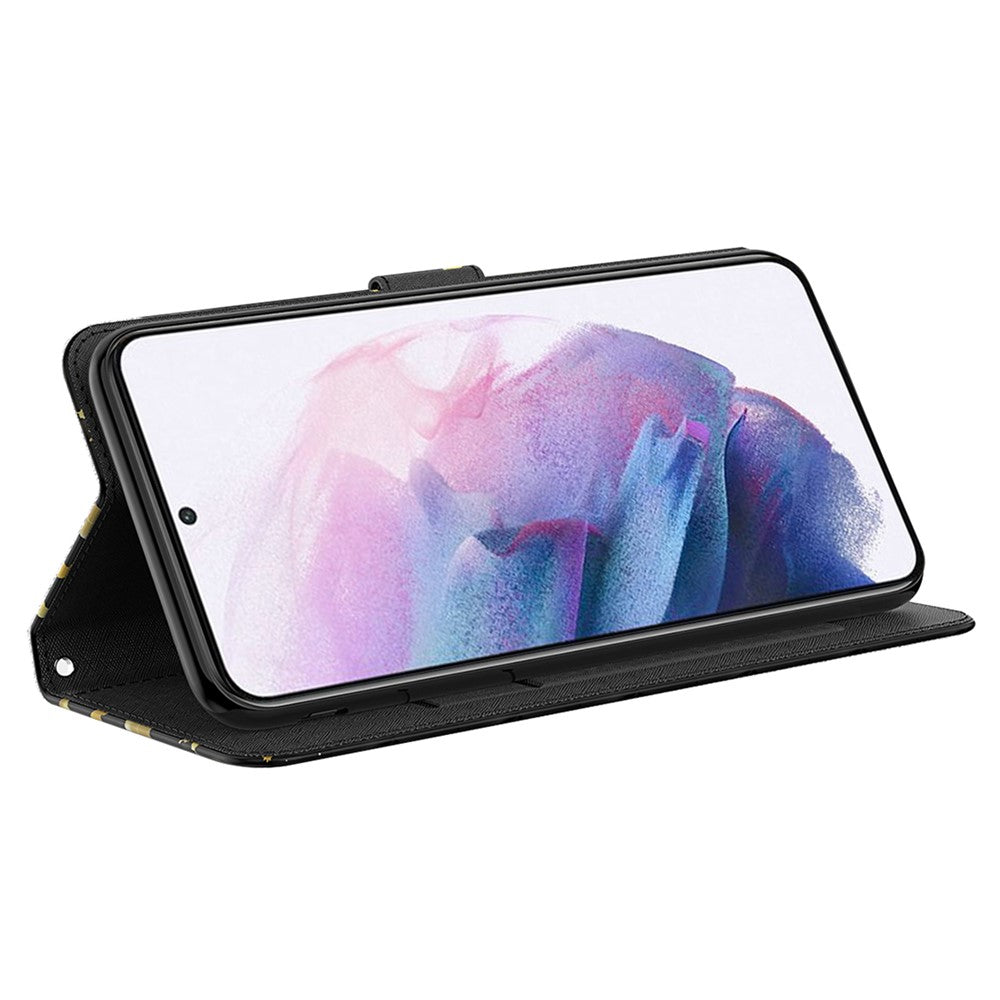 For Samsung Galaxy A25 5G (Global) (161.0 x 76.5 x 8.3mm) Case Leather 3D Pattern Phone Cover