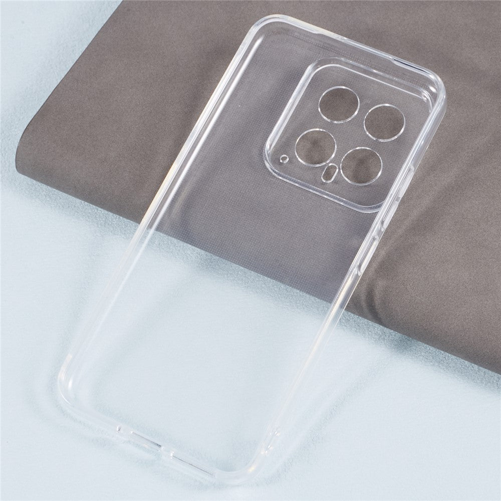For Xiaomi 14 Cell Phone Case Clear Watermark-free 2.0mm TPU Back Shell