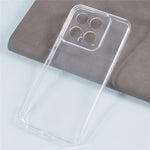 For Xiaomi 14 Cell Phone Case Clear Watermark-free 2.0mm TPU Back Shell