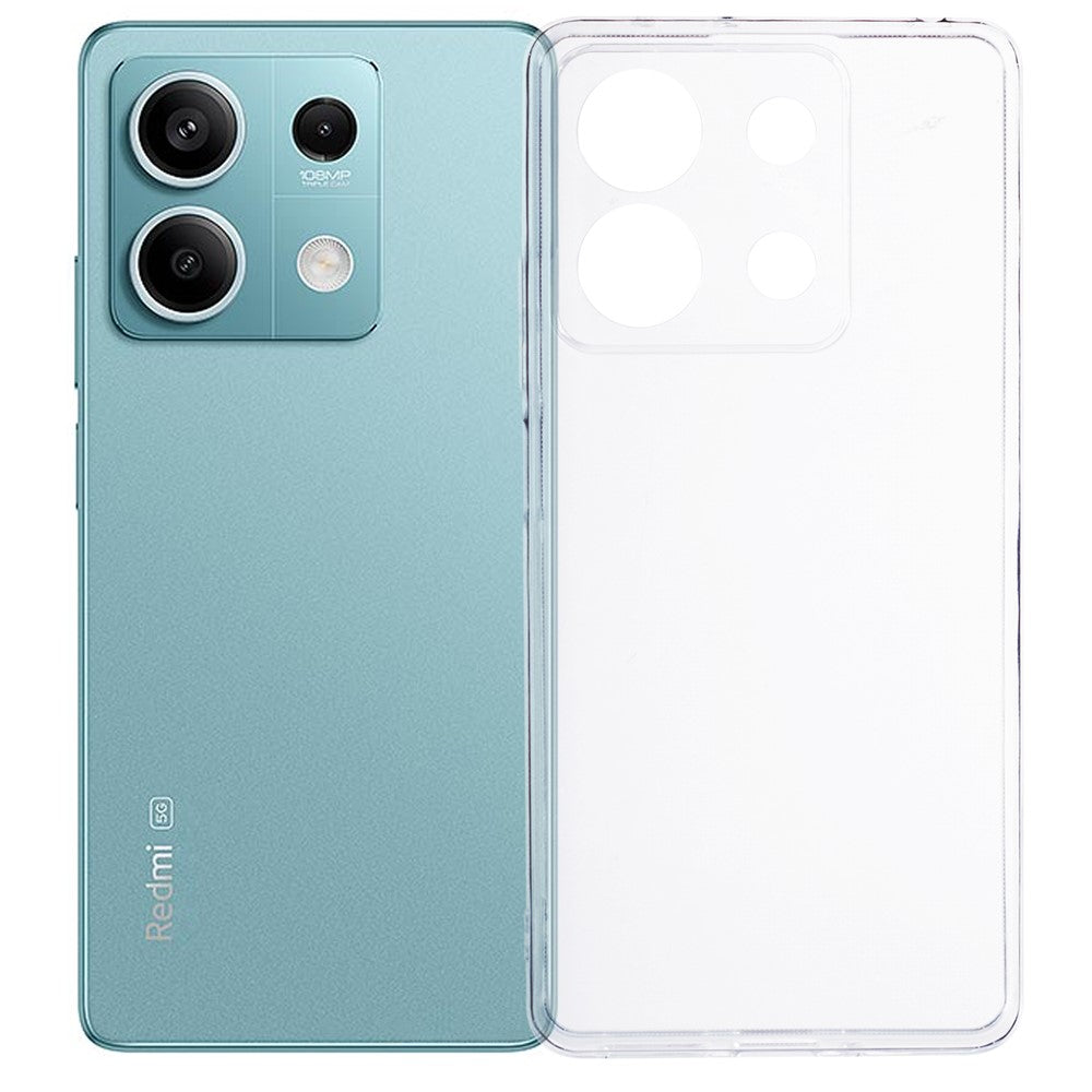 Xiaomi Redmi Note 13 5G / 13 5G (Kina) Genomskinligt skal Vattenstämpelfritt Slim-Fit TPU-mobilskydd