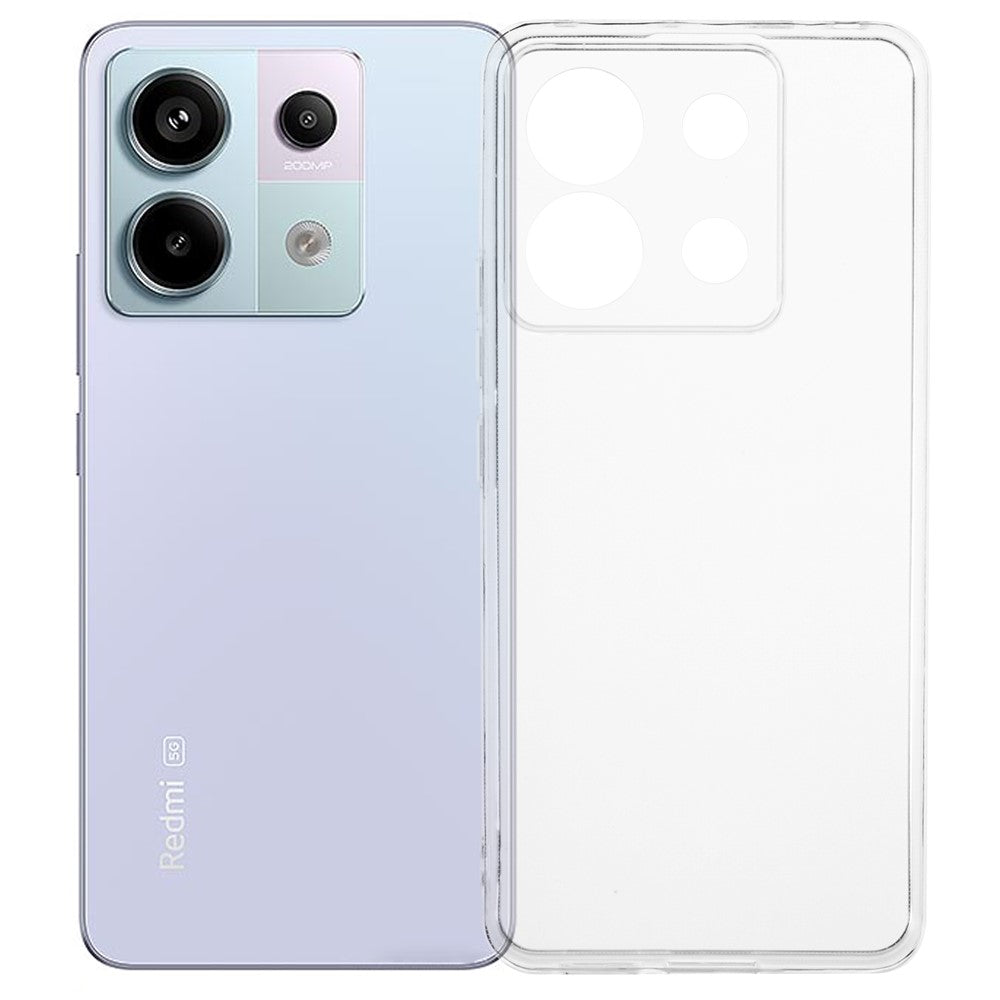 Xiaomi Redmi Note 13 Pro 5G / Poco X6 5G-skal Vattenstämpelfritt 2,0 mm transparent mobilmobilskal