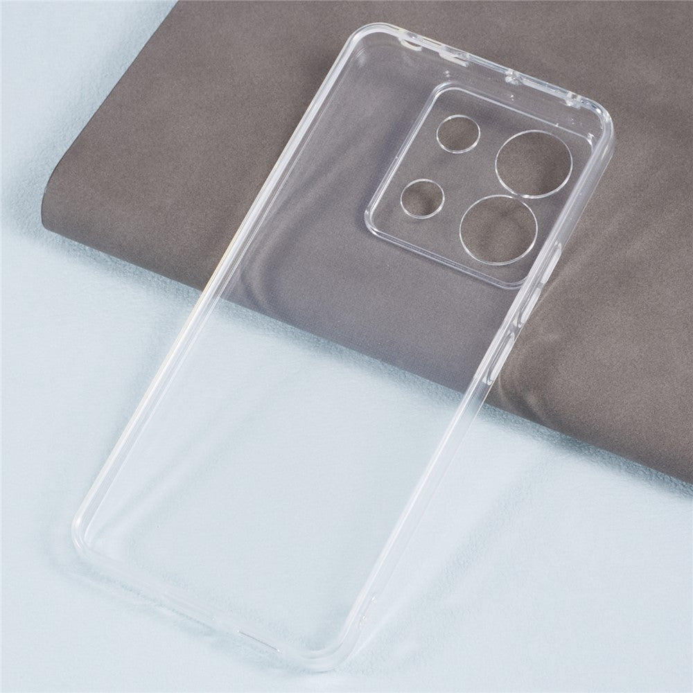 Xiaomi Redmi Note 13 Pro 5G / Poco X6 5G-skal Vattenstämpelfritt 2,0 mm transparent mobilmobilskal