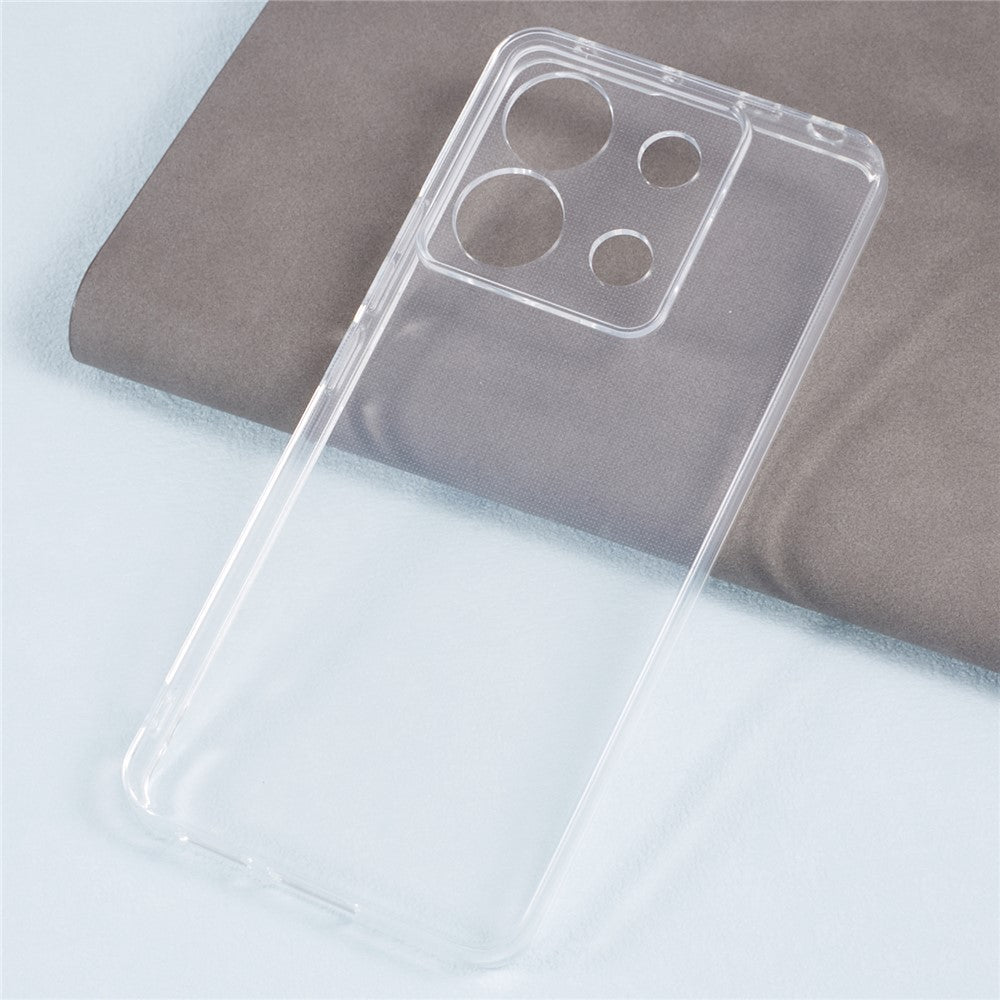 For Xiaomi Redmi Note 13 Pro 5G / Poco X6 5G Case Watermark-free 2.0mm Transparent Cell Phone Cover