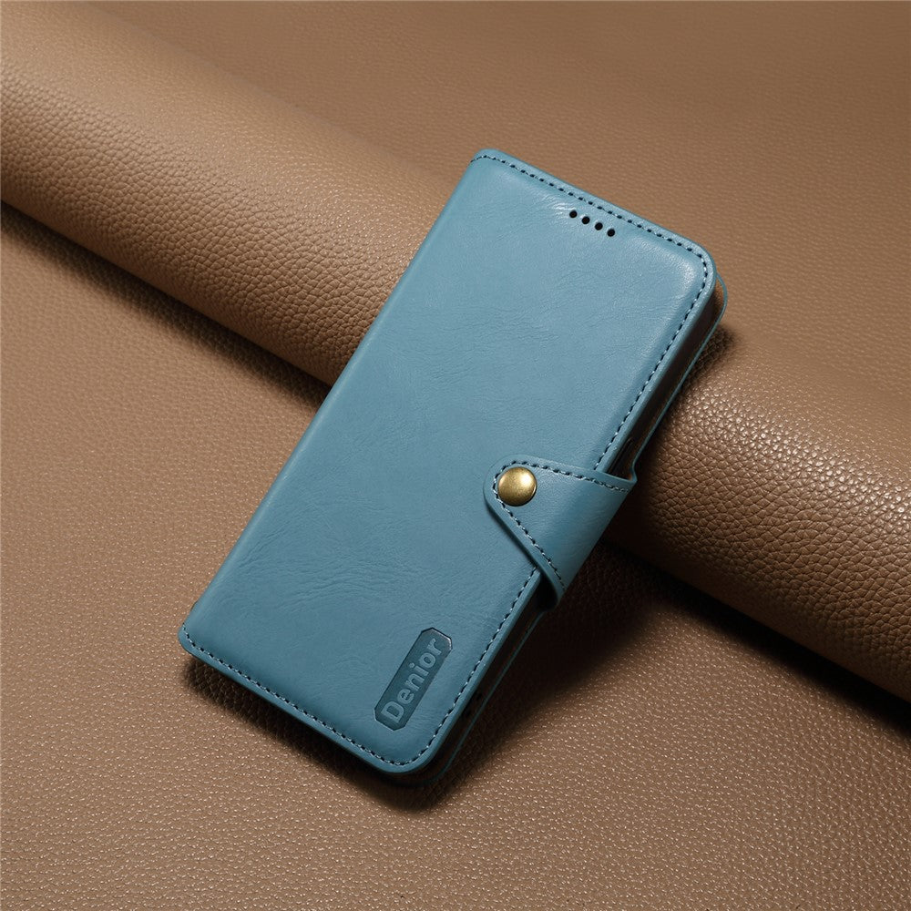DENIOR For Huawei Mate 60 Leather Case Cowhide Texture Wallet Cover