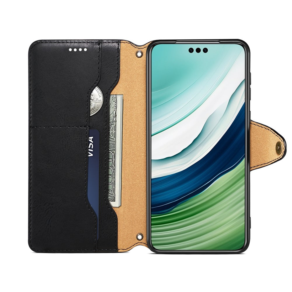 DENIOR For Huawei Mate 60 Pro / 60 Pro+ Case Cowhide Texture Card Holder Phone Cover