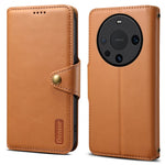 DENIOR For Huawei Mate 60 Pro / 60 Pro+ Case Cowhide Texture Card Holder Phone Cover