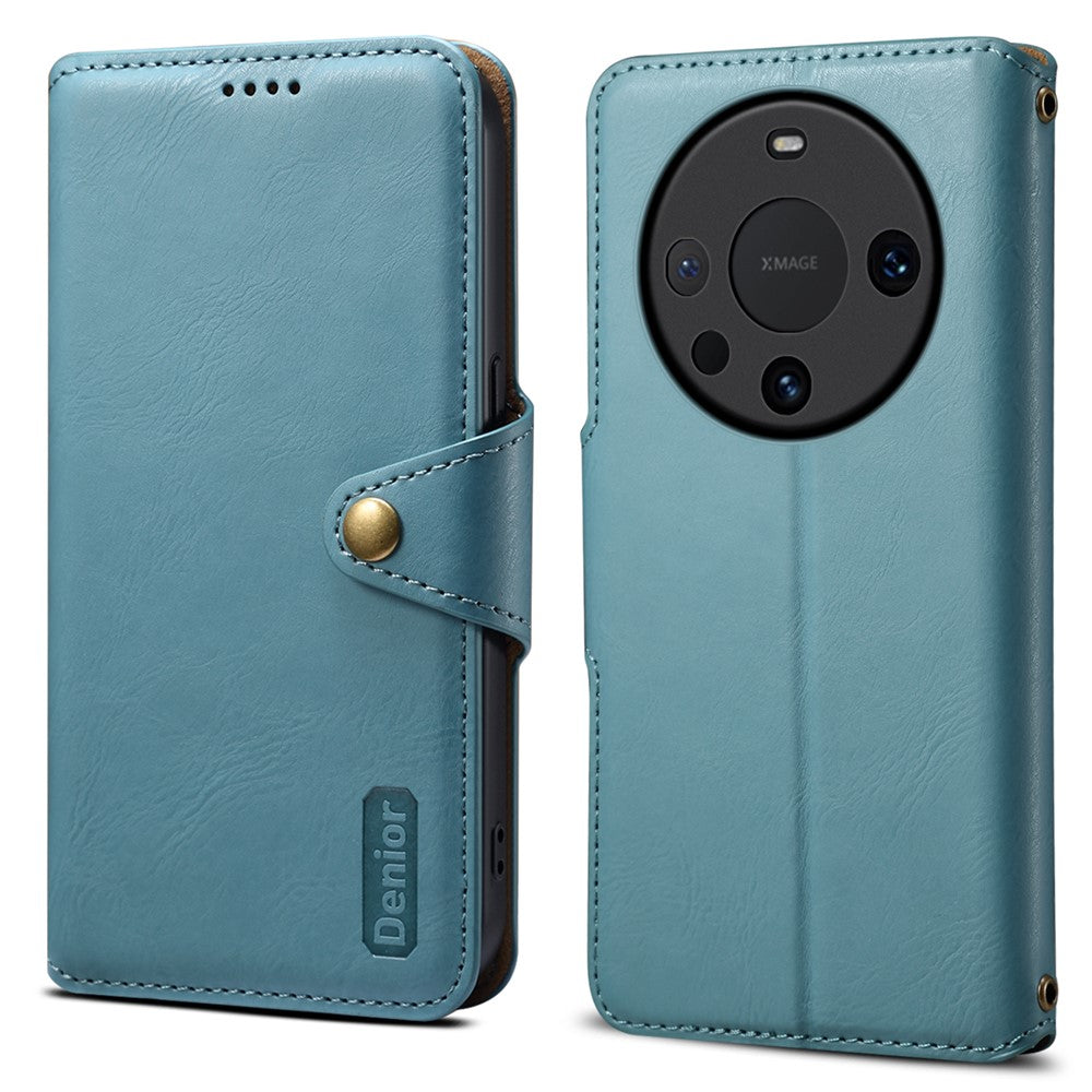 DENIOR For Huawei Mate 60 Pro / 60 Pro+ Case Cowhide Texture Card Holder Phone Cover