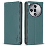 BINFEN COLOR BF18 För Oppo Find X7 Ultra mobilskal Magnetisk Stängning Flip Läderfodral