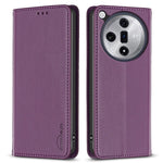 BINFEN COLOR BF18 För Oppo Find X7 Ultra mobilskal Magnetisk Stängning Flip Läderfodral