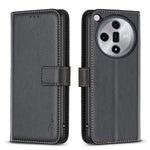 BINFEN COLOR BF17 För Oppo Find X7 Ultra Skal PU Läder + TPU mobil Plånboksfodral
